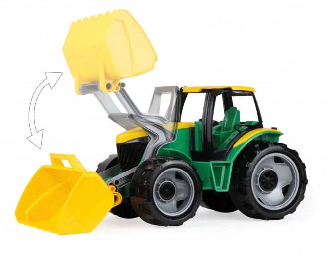 Kindertractor met laadschop Groen-Geel