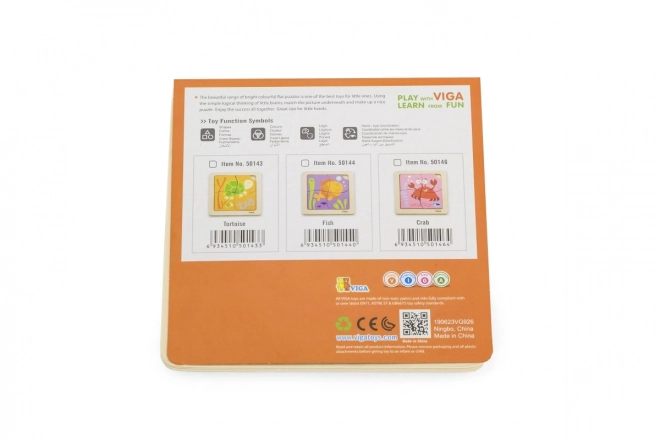 Houten Krab Puzzel voor de Kleintjes