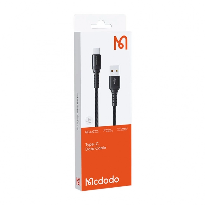 Kabel Mcdodo USB-A naar USB-C 60W 3m zwart