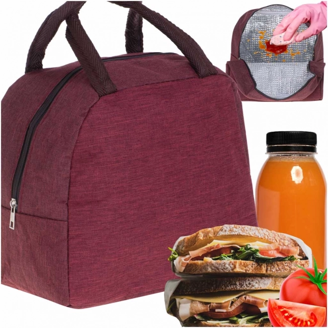 Geïsoleerde thermotas voor lunch rood