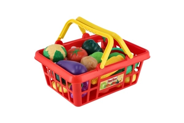 Winkelmandje met fruit/groenten 25 delen
