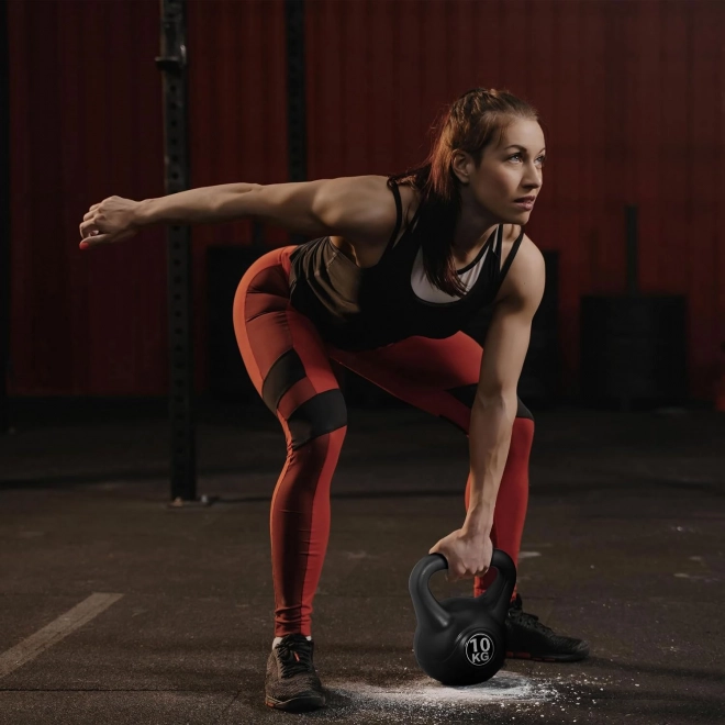 Kettlebell voor oefening zwart - 10kg