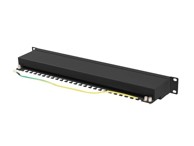 Patchpaneel 24 poorten 1U Cat 6A zwart