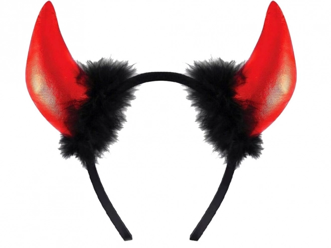 Diadeem met duivelse hoorns voor Halloween