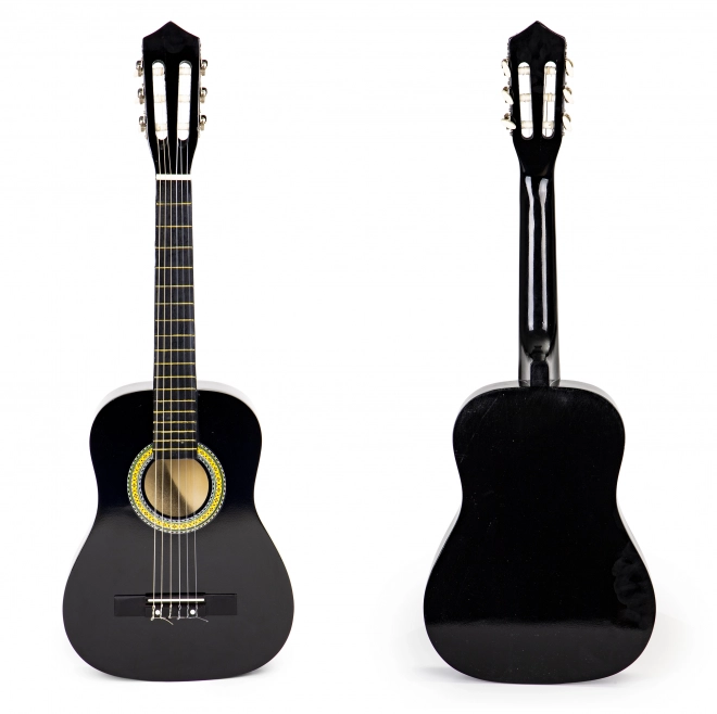 Grote houten gitaar voor kinderen met 6 snaren ECOTOYS – Zwart