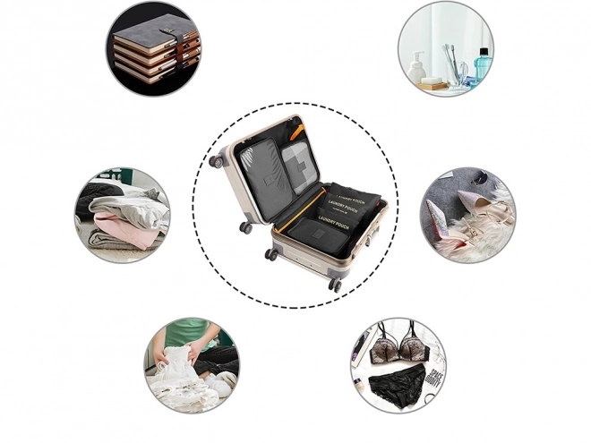 Reisorganizers voor een waskoffer in net x6