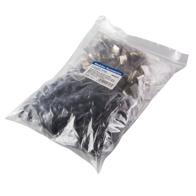 RJ45 CAT.6 connectoren met bescherming, zwart
