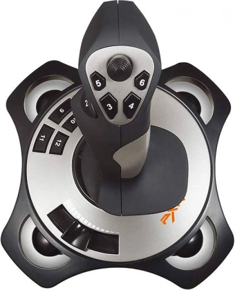 12 programmeerbare knoppen en hat switch