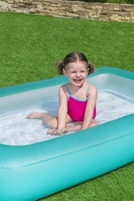 BESTWAY Rechthoekig opblaasbaar kinderzwembad 2+ 165x104x25cm + opblaasbare bodem