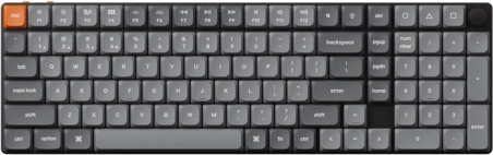 Draadloos low-profile toetsenbord Keychron K17 Max RGB Brown Switch