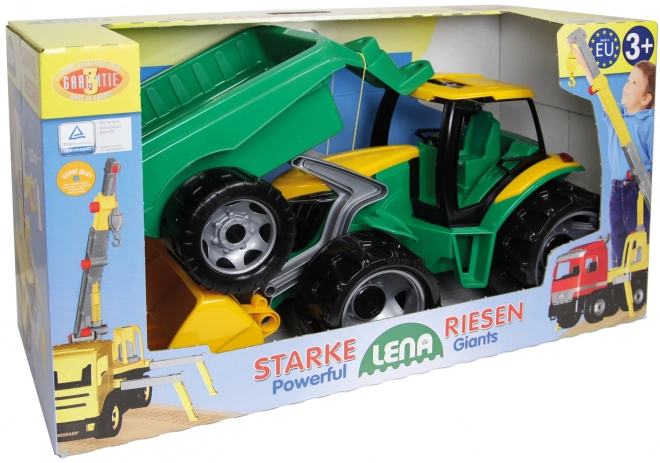 Tractor met laadschop en aanhanger 90 cm