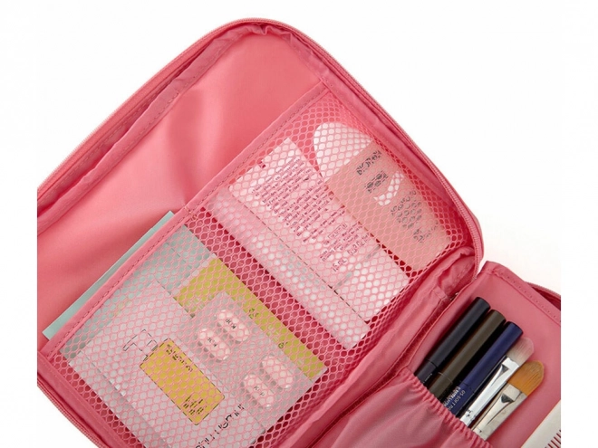 Cosmetische reistas - zalmkleurig