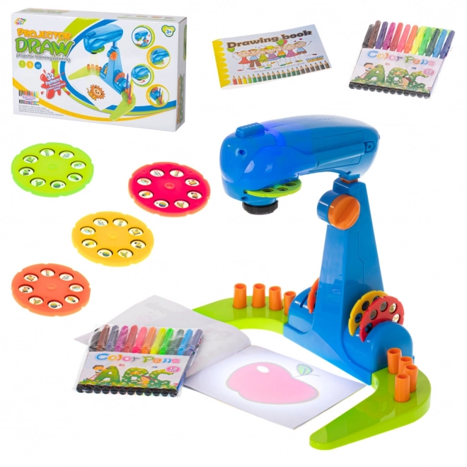Tafelprojector met accessoires voor tekenen
