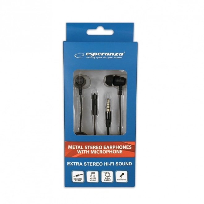 Metalen oordopjes met microfoon