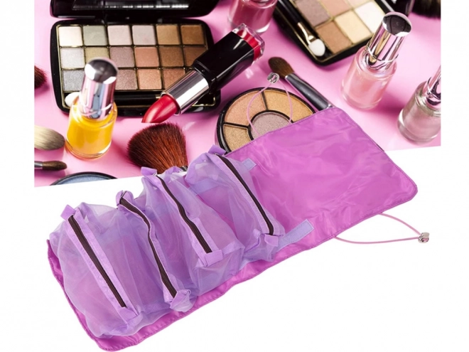 Reisorganizer voor cosmetica met ritssluiting 4 in 1