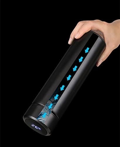 Thermosbeker met LED-scherm 500 ml zwart