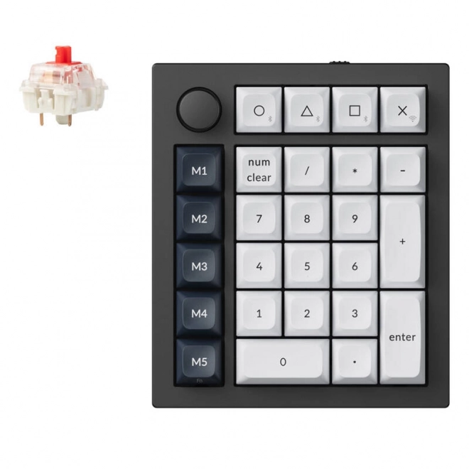 Draadloos numeriek toetsenbord Keychron Q0 Max RGB, zwart