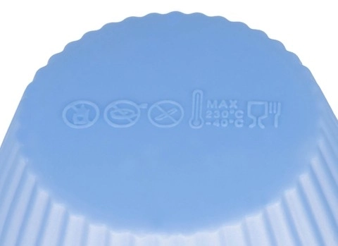 Teflon bakvorm voor muffins met 12 siliconen bakvormpjes