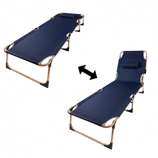 Opvouwbaar kampeerbed Canada 193 cm donkerblauw