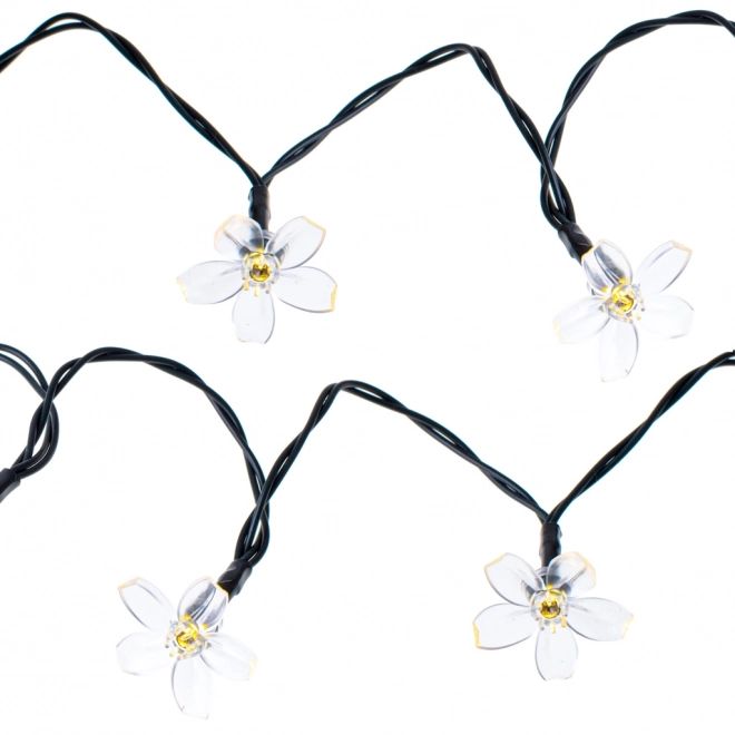 Zonne Tuinlampen in de Vorm van Bloemen 7m 50 LED Warm Wit