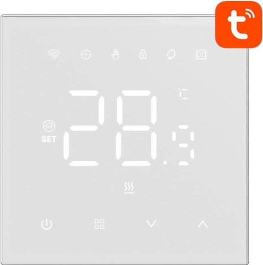 Slimme thermostaat Avatto voor elektrische verwarming 16 A met Wi‑Fi