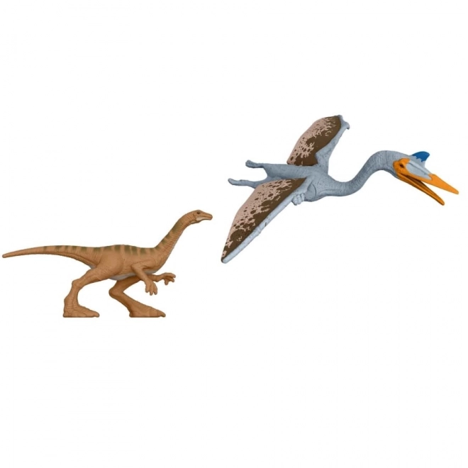 Minifiguurtjes van dinosaurussen uit de film Jurassic World: Dominion
