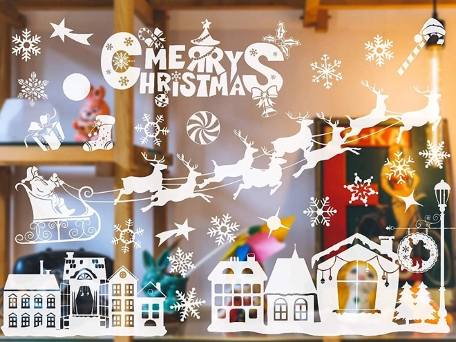 Kerststickers voor ramen