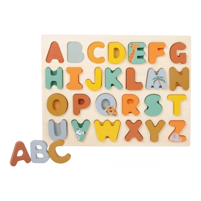 Inlegpuzzel Small Foot - Safari alfabet