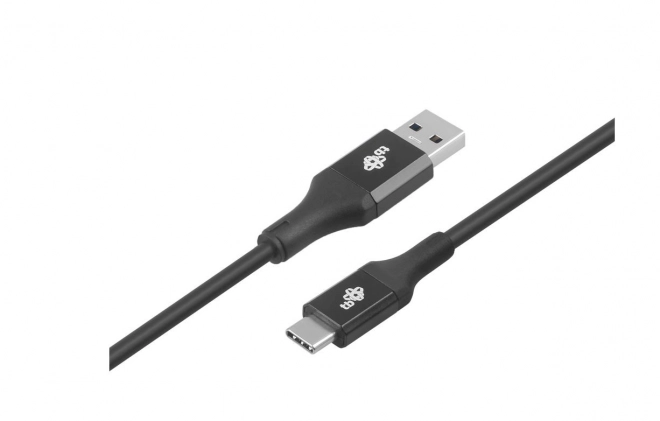 USB kabel USB 3.0 - USB-C 2m Premium 3A zwart