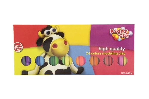 Modelleerklei Kiddy Clay 500g – 24 kleuren