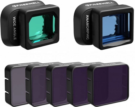 Set groothoek-, anamorfische en ND-filters voor DJI Mini 4 Pro