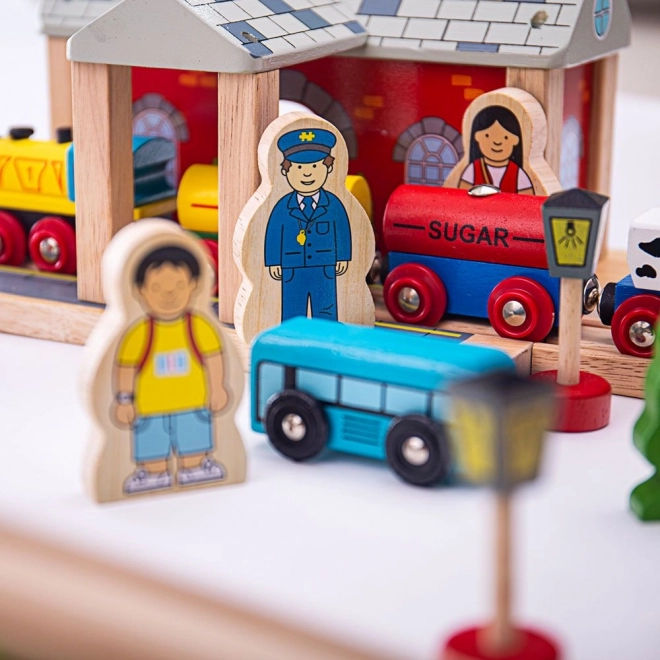 Bigjigs Rail Houten Treinbaan Bergroute 112 stuks