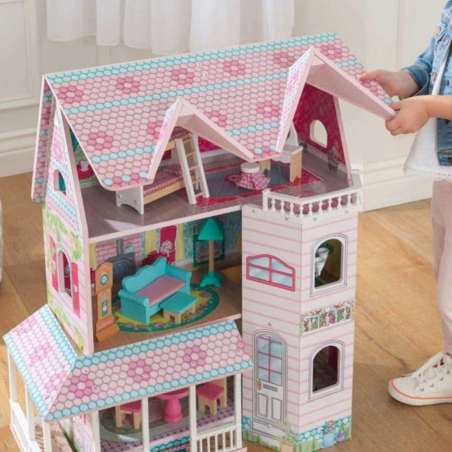 Poppenhuis Abbey Manor van KidKraft met inrichting