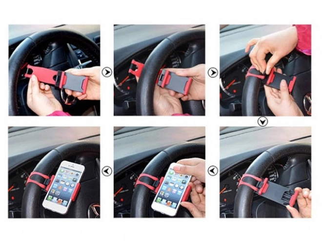 Universele telefoonhouder voor stuurwiel voor GPS-navigatie