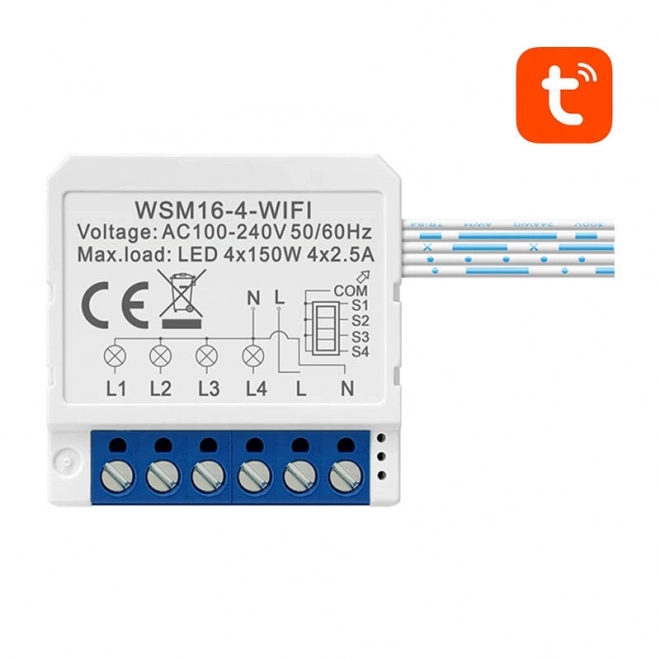 Slimme WiFi-schakelmodule Avatto WSM16 TUYA – W4