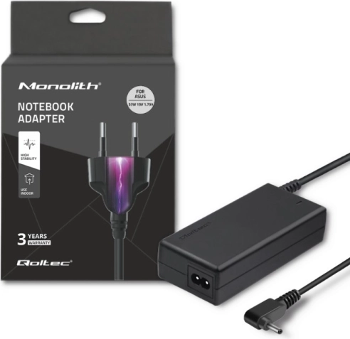 Netadapter voor ASUS-laptops 33 W, 19 V, 1,75 A, connector 4,0 × 1,35 mm + voedingskabel