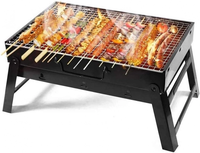 Draagbare inklapbare houtskoolbarbecue voor kamperen en BBQ