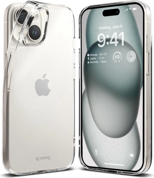 Crystal Slim Hoesje voor iPhone 15 – ultradunne transparante case