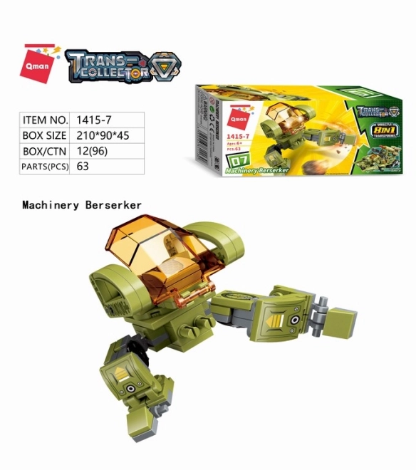 Qman Thunder Expedition Gevechtsvoertuig Bouwset 8v1