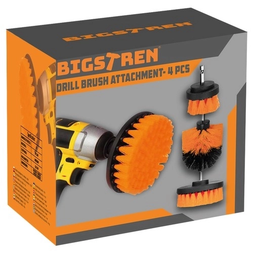 Reinigingsborstels voor boor - 4 stuks