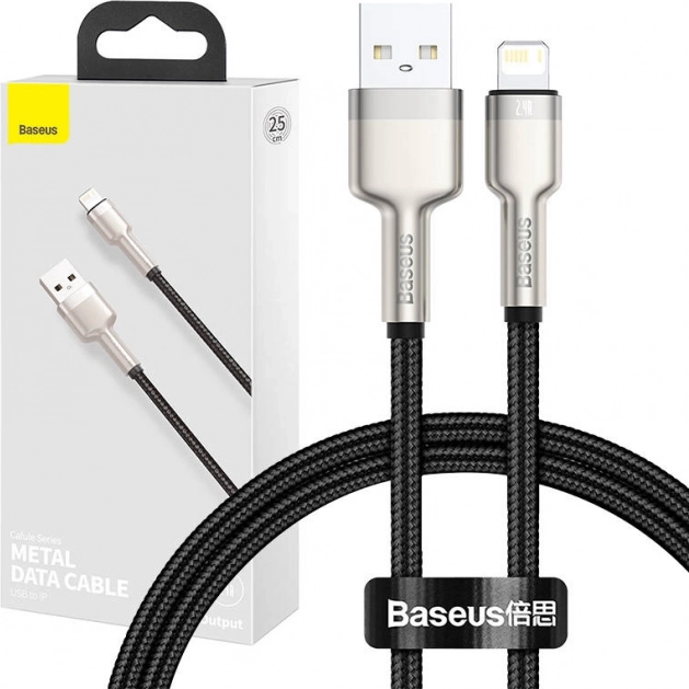USB-kabel voor Lightning Baseus Cafule 0,25 m