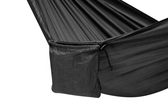 Zwarte toeristische kampeerhangmat 260 cm