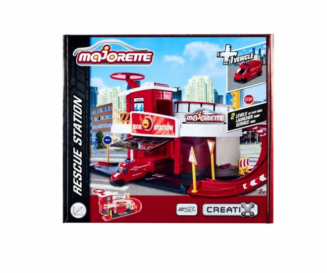 Garage Majorette Creatix reddingsstation met voertuig