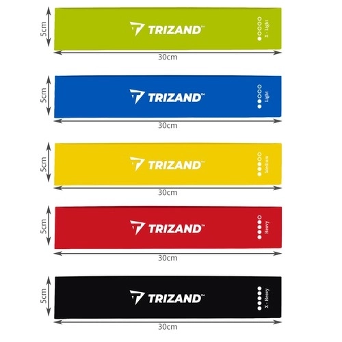 Oefenset van rubber - 5 stuks Trizand 21955