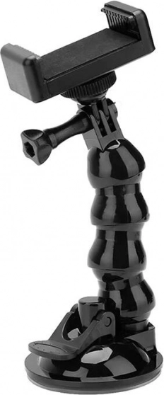 flexibele Telesin autohouder met zuignap voor actioncams en telefoons