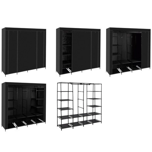Opvouwbare stoffen kast 170x170cm Ruhhy 23740