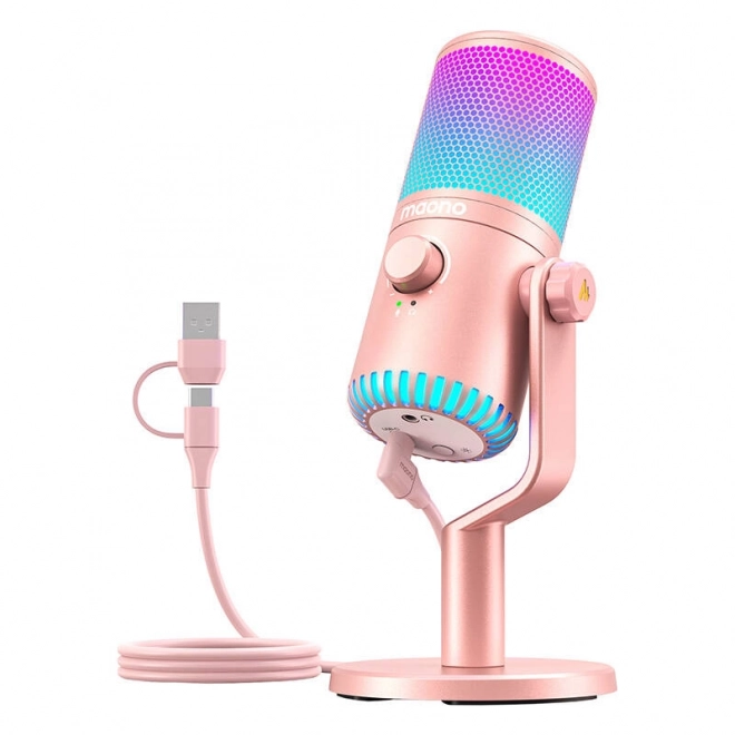 Roze microfoon Maono DM30RGB