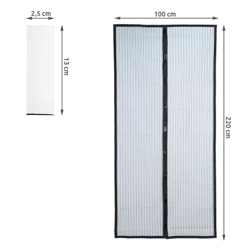Universele deursluiting tegen muggen 80/90/100 x 210/220