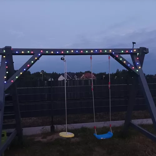Zonnelampenslinger met meerkleurige lichten Gardlov