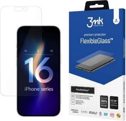 Hybride beschermfolie FlexibleGlass voor iPhone 16